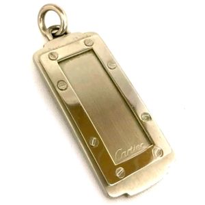 AUTHENTIC CARTIER SILVER TONE PENDANT TOP/81379